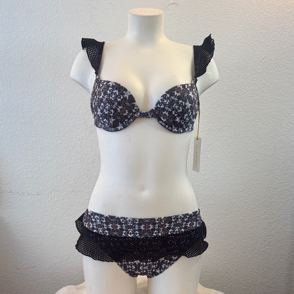 Floral Ruffle Bikini Set - Picture 2 of 4